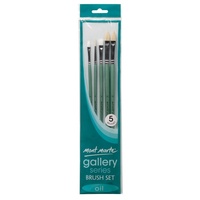 Mont Marte Gallery Series Brush Set Oils 5pce