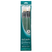 Mont Marte Gallery Series Brush Set Oils 6pce