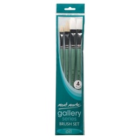 Mont Marte Gallery Series Brush Set Oils 4pce