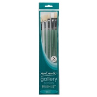 Mont Marte Gallery Series Brush Set Oils 5pce