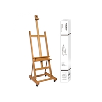 Mont Marte Large Studio Easel w/castors Beech Wood Adjustable