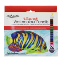 Mont Marte Ultra-Soft Watercolour Pencils 18pce
