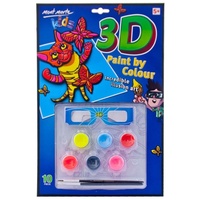 Mont Marte Kids 3D Paint by Colour 10pce CATS / BUTTERFLIES