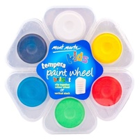 Mont Marte Tempera Paint Wheel 6pce - BRIGHT Watercolour