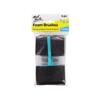 Mont Marte Foam Hobby Brush 100mm 4pce Poly Bag