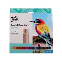 Mont Marte Pastel Pencils 24pce - Beautiful set of Pastels for Art and Craft