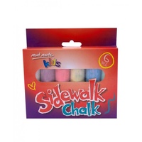 Mont Marte 6pce Kids Sidewalk Chalk