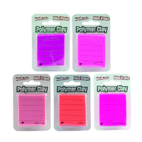 300g Mont Marte Polymer Clay Pink Colours Kit & Fluro, Make n Bake Set
