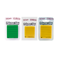 360g Mont Marte Polymer Clay Green/Yellow Colours Kit, Make n Bake