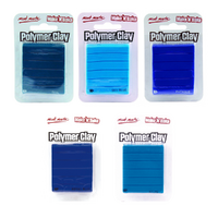 480g Mont Marte Polymer Clay Blue/White Colours Kit, Make n Bake