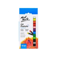 Mont Marte Oil Pastels 12pce, High Quality Pigment Colours