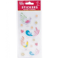 Mont Marte Scrapbooking Stickers - Handmade Minis Birds 12pce For Scrapbook Craft