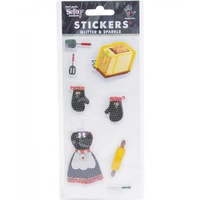 Mont Marte Scrapbooking Stickers - Handmade Minis Tie 8pce For Scrapbook Craft