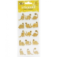 Mont Marte Scrapbooking Stickers - Printed Dinosaur 15pce For Scrapbook Craft
