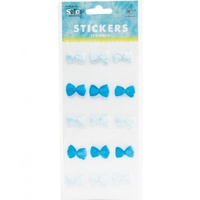 Mont Marte Scrapbooking Stickers - Bitty Bows Ocean Spray 15pce For Scrapbook Craft