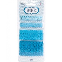 Mont Marte Scrapbooking Borders - Crochet Trims Ocean Spray 2mtr For Scrapbook Craft