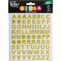 Mont Marte Scrapbooking Alpha - Glitter Stickers Carnival 2 Sh 146pce For Scrapbook Craft