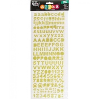 Mont Marte Scrapbooking Alpha - Numeric Gl Stickers Carnival 172pce For Scrapbook Craft