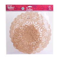 Mont Marte Scraping Doilies - Mixed Round 10x10 to 7x7 Inch 2pce