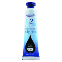 Mont Marte Water Mixable Oil Paint 37ml - Ivory Black