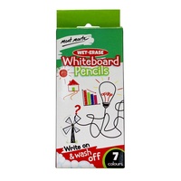 Mont Marte Wet-Erase Whiteboard Pencils 7pce - Write on and wash off