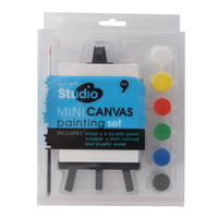 Mont Marte Studio Mini Canvas Painting Set 9pce