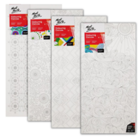 Mont Marte Adult Colouring Canvas 30cm x 60cm Assorted Designs Painting