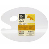 Mont Marte Reusable White Acrylic Paint Artist Palette 23x30cm