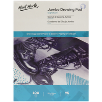 Mont Marte Drawing Pad 22.9x30.5cm, 100 Sheets, Jumbo Pack