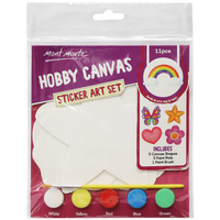 Mont Marte Hobby Canvas Sticker Art Set 11pce