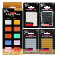 340g Mont Marte Polymer Clay Mixed Colour Kit, Make n Bake