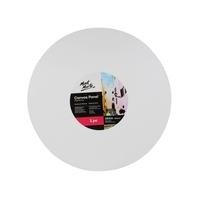 Mont Marte Canvas Panel 50cm Round Circle Canvas Art Board 19in" White Blank