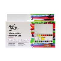 Mont Marte Watercolour Half Pan Set 21pce