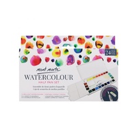 Mont Marte Premium Watercolour Half Pan, Paint Cake in Compact Container