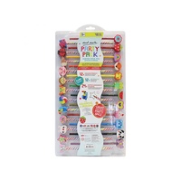 Mont Marte Kids Pencil and Eraser Set 48pce Fruit and Animal Rubbers