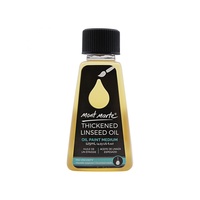 Mont Marte Thickened Linseed Oil 125ml Reduces Brushstroke Retention