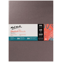 1pce MM Sketch Block Hard Cover A4 60 Sheets BOOK