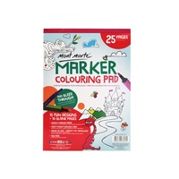 Mont Marte Marker Colouring Pad A4 Creative Kids Fun