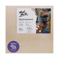 Mont Marte Wooden Painting Board 30.5cm Small Square, Plywood & MDF