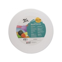 New 10pce (1 Carton) Mont Marte Signature Artist Canvas Round 20cm Single Thick
