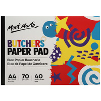 1pce Mont Marte A4 Butchers Paper Pad 40 Sheets Kids Art Craft 70gsm