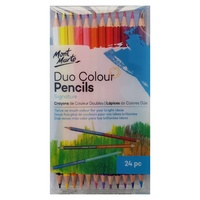 Mont Marte Duo Colour Pencils 24pc Drawing and Sketching Set Quality