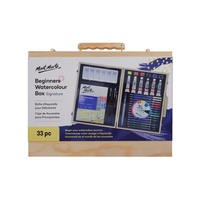 Mont Marte Signature Beginners Watercolour Box 34pc Gift Set