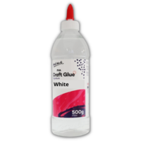 Mont Marte White PVA Craft Glue 500g with Nozzle Applicator