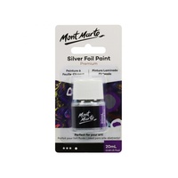 Mont Marte Silver Foil Paint 20ml Pouring Paint Range for Fluid Art