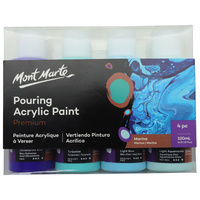 Mont Marte Pouring Acrylic 120ml 4pc - Marina for Fluid Art