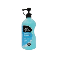 Mont Marte Acrylic Paint 1 Litre Pump Bottle - Turquoise
