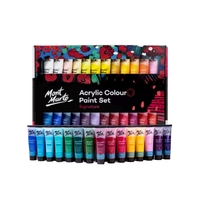 48pce Mont Marte Acrylic Colour Paint Gift/Artist Set 36ml Tubes