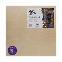 Mont Marte Wooden Painting Board 40.6cm Medium Square, Plywood & MDF