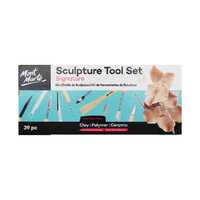 Mont Marte Sculpture Tool Set 39pce, Claywork Utensils